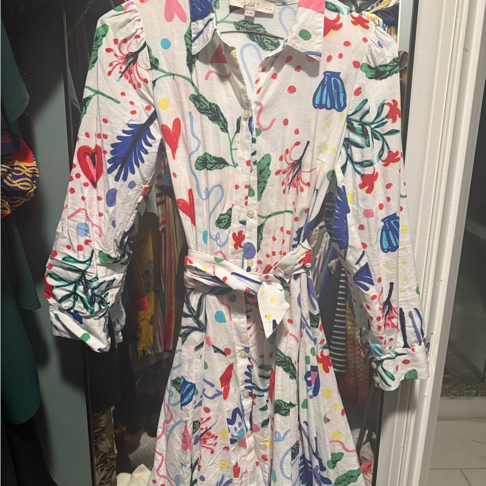 LOFT Multicolor Floral dress